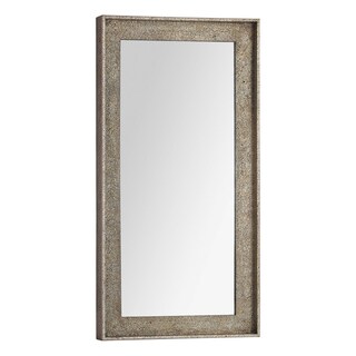 Bellevue Distressed Champagne Wood-framed Mirror