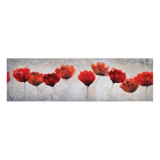 ###  Catherine Brink 'Red Blossoms' Hand Painted Canvas