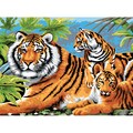 Junior Large Paint By Number Kit-Tiger & Cubs