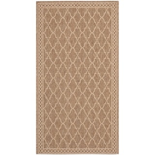 Buy Online Safavieh Dark Beige/Beige Contemporary Indoor/Outdoor Rug
