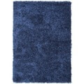 Blue Solid Shag Rug (5' x 7'6)