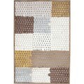 Modern Geometric Viscose/ Chenille Rug (5' x 7'6)