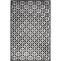 Modern Geometric Viscose/ Chenille Rug (5' x 7'6)