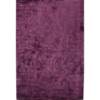 Modern Abstract Viscose/ Chenille Rug (2' x 3')