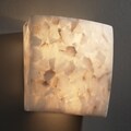 Two-light Alabaster Rocks Square Wall Sconce