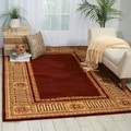 Vallencierre Burgundy Wool Rug