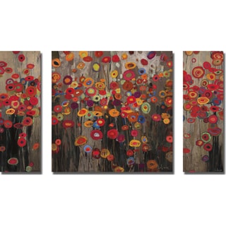 See Reviews Don Li-Leger 'The Garden Parade' 3-piece Canvas Art Set