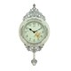 Fabulous Antique Linseng Wooden Pendulum White Wall Clock (24x15)
