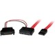 StarTech.com 0.5m Slimline SATA Female to SATA with SATA Power Cable 