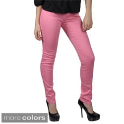 Hailey Jeans Co. Juniors Stretch Solid-Colored Skinny Jeans-Image