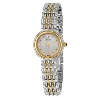 Bulova Women's Yellow-gold Plated Steel 'Classic' Watch