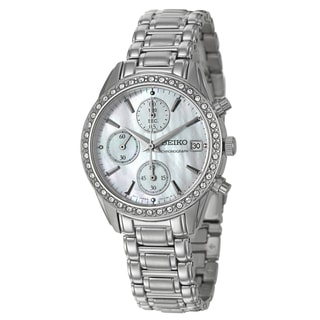 Seiko Women's Stainless Steel Chronograph Watch