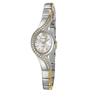 Seiko Women's Yellow-gold Plated Steel 'Solar' Watch