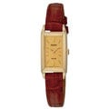 Seiko Women's Yellow-gold Plated Steel 'Solar' Watch