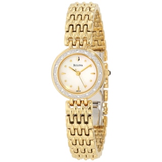 Bulova Women's Goldtone Steel Diamond Watch
