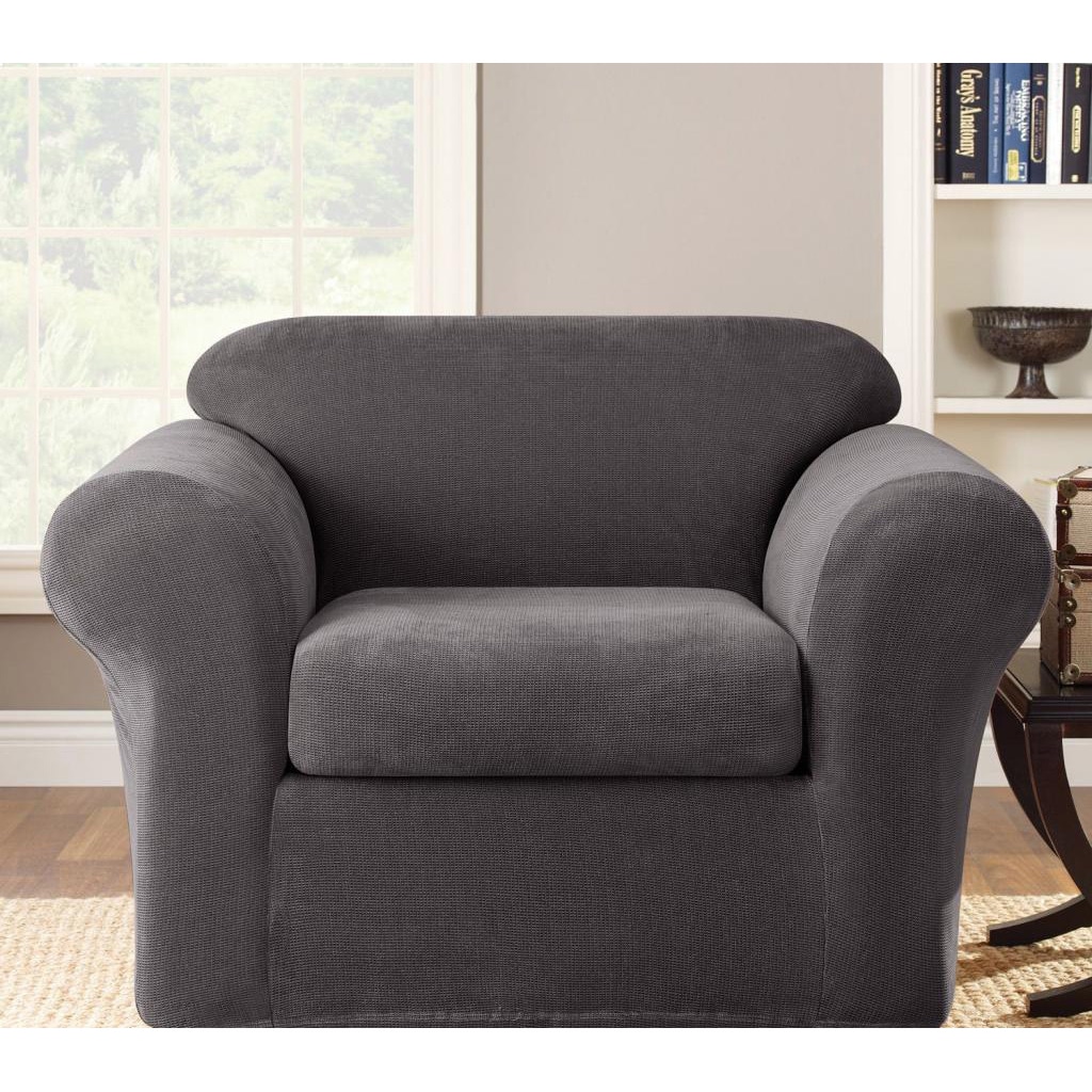 Seat Couch Slipcover Furniture Living Room Seater Stretch Metro Chair