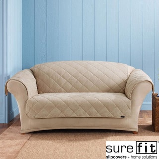 Click to Enlarge for Sure Fit Reversible Taupe Loveseat Cover Sure Fit Reversible Taupe Loveseat Cover-Image
