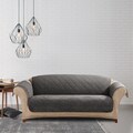 Sure Fit Graphite Reversable Quilted / Sherpa Sofa Cover