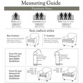 Sure Fit Natural Cord Sofa T-cushion Slipcover
