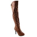 Refresh Women's 'Lana-04' Tan Over-the-knee Boots