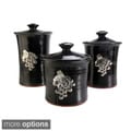 Artisans Domestic 3-piece Gourmet Canister Set with Vineyard Accents