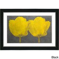 'Twin Tulips - Yellow' Framed Giclee Print