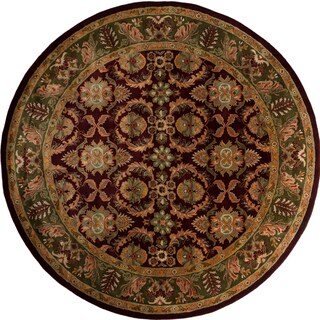 Hand-tufted 'Connell' Red Wool Rug (10' Round)