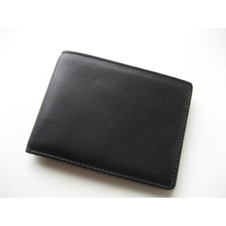Joseph Daniel Black Leather Bi-fold Wallet