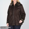 Mo-Ka Women's Plus Faux Shearling Jacket