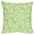 Sweet Jojo Designs Olivia Green Scroll Print Throw Pillow