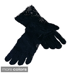 Saro Handmade Machine Washable Fine Crochet Lace Gloves
