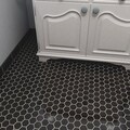 SomerTile Victorian Hex Matte Black Porcelain Mosaic Tiles (Case of 10)