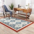 Handmade Flat Weave Tribal Multicolor Wool Rug (8' x 10')