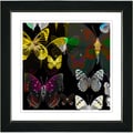 Studio Works Modern 'Butterfly Montage - Amber' Framed Print