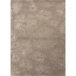 Hand-tufted Wool/ Silk Rug (8' x 11')