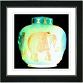 Studio Works Modern 'Alabaster Elephant Urn' Framed Print