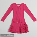 Paulinie Collection Girl's Long Sleeve Hacci Cardigan