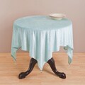 Saro 54-inch Square Velvet Table Topper