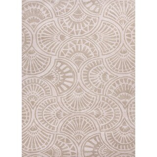 Hand-tufted 'Blue' Wool/ Silk Rug (8' x 11')