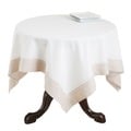 Saro Square Embroidered Hemstitch Table Topper