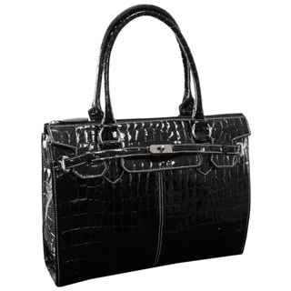 McKlein USA Francesca Faux Croco Leather 16-inch Laptop Tote-Image