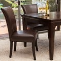 Christopher Knight Home Stanford Brown Leather Dining Chairs (Set of 2)