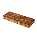 Proteak 18-inch Rectangle End Grain Serving Cheese Board