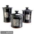 Artisans Domestic 3-piece Gourmet Canister Set with Fleur De Lys Accents