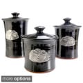 Artisans Domestic 3-piece Gourmet Canister Set with Dragonfly Accent