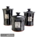 Artisans Domestic 3-piece Gourmet Canister Set with Heart Accents