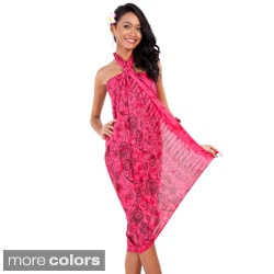 Abstract Rose Flower Sarong (Indonesia)-Image