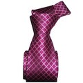 Dmitry Men's Italian Fuschia Patterned Silk Tie