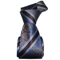 Dmitry Men's Italian Blue Striped Silk Tie