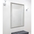 27x37 Stepped Silver Petite Mirror